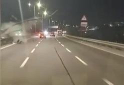 Kağıthane'de cadde karıştı: Bariyere çarpan da çarpmayan da hurdaya döndü!