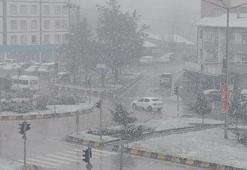 Erciş’e kış geri döndü! Nisanda kar yağışı