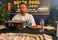63 kilogram ağırlığındaki genç, 20 dakikada 460 çöp şiş yedi! Binlerce lirayı kıl payı kaçırdı