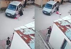 Bolu'da tartıştığı eşine aracıyla çarpıp ayaklarını ezdi; o anlar kamerada