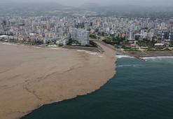 Meteoroloji uyardı Mersin'in yaylalarındaki sel dereleri coşturdu, Akdeniz'i kahverengiye bürüdü