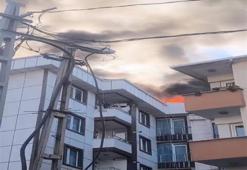 İstanbul'da geceyi alevler aydınlattı! 5 Katlı binada yangın çıktı