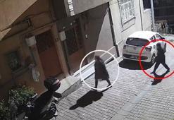 Kağıthane'de taciz görüntüleri! Kadının çığlığı sonrası şüpheli kaçtı
