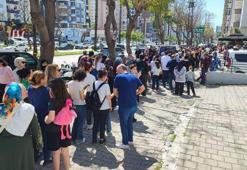Adana'da izdiham 100 TL için! Çukurova'da bir iş yeri duyurdu!