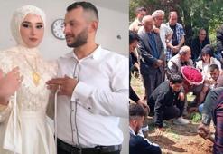 Düğün çiçeği damadın mezarına bırakıldı! Genç çiftin cansız bedenleri evlerinde bulunmuştu
