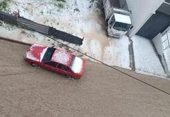 Elazığ’da dolu etkili oldu