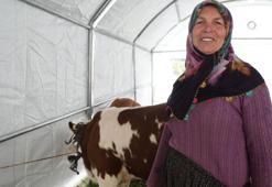 Sel felaketiyle göz yaşı döken Hayriye Teyze'nin yüzü devlet desteğiyle güldü