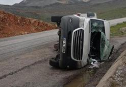 Malatya'da taziyeye gidenleri taşıyan minibüs devrildi: Çok sayıda yaralı var