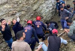 Elazığ’da kanalizasyon çalışması sırasında göçük meydana geldi