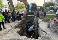 Konya'da göçük altında kalan 2 kardeş işçi yaralandı