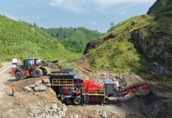 100 milyon yatırımla filoya katıldı! Samsun'da taş ocağında üretim başladı