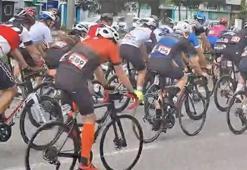 Uluslararası Samsun Gran Fondo Yarışında feci kaza! Yaralılar var