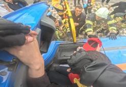 Minibüs takla attı, motokurye bir an bile bırakmadı! Kaza sonrası gerçek ortaya çıktı