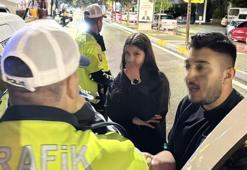 Uygulamaya takıldı polise önce yalvardı sonra küfürler edip kaçtı