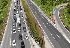 Bolu Dağı geçişinde bayram trafiği yoğunluğu: Gelen yok giden çok