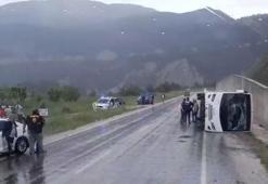 Reşadiye’de otobüs ile itfaiye aracı çarpıştı