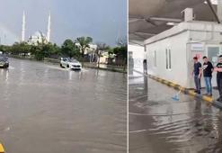 Edirne'de yollar göle döndü, tarlalar zarar gördü