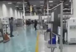 Kuvvetli sağanak Çankırı’da etkili oldu fabrikayı su bastı