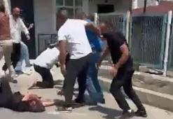 Kocaeli'de eşini sokak ortasında bıçaklayan şüpheliye linç girişimi!
