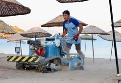Aydın'da plajlarda yeni dönem: Ekipler teker teker topluyor