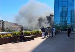 Maltepe'de inşaatın dış cephesi alev aldı: İtfaiyenin müdahalesi zor oldu