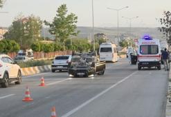 Edremit'te otomobil takla attı 2 kişi yaralandı