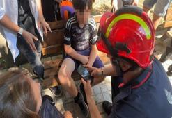 Bacağı parkta spor aletine sıkıştı: Avcılar'da itfaiyenin zorlu anları