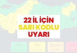 SON DAKİKA: 22 İL İÇİN SARI KODLU UYARI | Bakanlık haritayı paylaştı: Gök gürültülü sağanak geliyor! Hangi illerde yağış var? İşte Meteoroloji verilerine göre hava durumu
