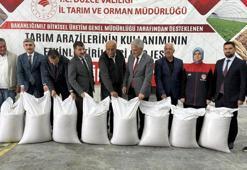 Coğrafi işaret belgesine sahip Konuralp pirinci için 82 çiftçiye 50 ton tohum desteği