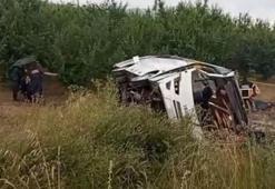 Isparta’da feci kaza: Tur minibüsü şarampole yuvarlandı 4 kişi hayatını kaybetti