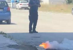 Malatya'da korku dolu anlar: Yer altından yükselen alevler panik yarattı