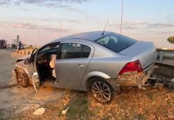 Edirne’de iki otomobil kavşakta çarpıştı 1 kişi yaralandı
