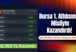 Bursa 1. Altılısında Misliyle Kazandırdı! İşte Misli’de Günün Kazanan Altılısı…