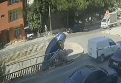 Pendik'te hakimiyeti kaybedince dereye uçtu!