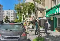 Erzurum'da 7. kattan düşen halı kadının başına isabet etti
