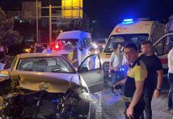 İki otomobilin çarpıştığı kazada 3 kişi yaralandı