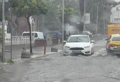 Amasra'da sağanak cadde ve sokakları göle çevirdi