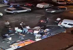 Esnaf ve zabıta Gaziosmanpaşa'da birbirine girdi: Esnaf kavgası kameraya takıldı