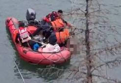 Kürtün'de baraj gölüne düşen araçta 1 kişi öldü, arama çalışmaları sürüyor