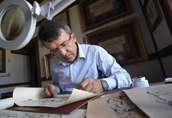 Nöbette izlediği belgesel hayatını değiştirdi: Ağaç dalından kalem yaparak başladı, şimdi talebe yetiştiriyor!