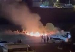 Susurluk'ta düğünde atılan havai fişekler yangın çıkardı