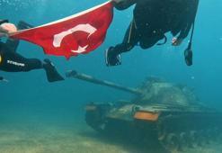 Edirne’nin Saros Körfezi'ndeki tank batığı, dalış tutkunlarının uğrak noktası haline geldi