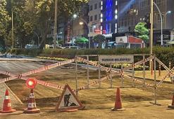 Vatandaş şikayet etti, gece yarısı yol çalışması durduruldu