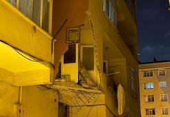 Güngören'de balkon çöktü: 5 katlı bina acil tahliye edildi