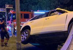 Seyir halindeyken baygınlık geçiren sürücü kaza yaptı