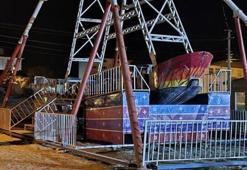 Lunaparktaki işçi gondoldan düşerek yaralandı