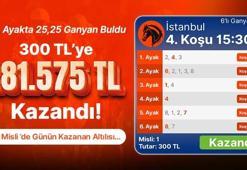 Son Ayakta 25,25 Ganyan Buldu 300 TL’ye 281.575 TL Kazandı! İşte Misli’de Günün Kazanan Altılısı…