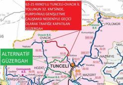Tunceli-Ovacık yolunda ulaşım 2 gün süreyle durdurulacak