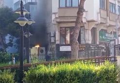 Elektrik trafosu patladı herkesin yüreği ağzına geldi