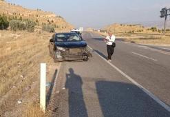 Kamyon ile otomobilin çarpışması sonucu 2 kişi yaralandı